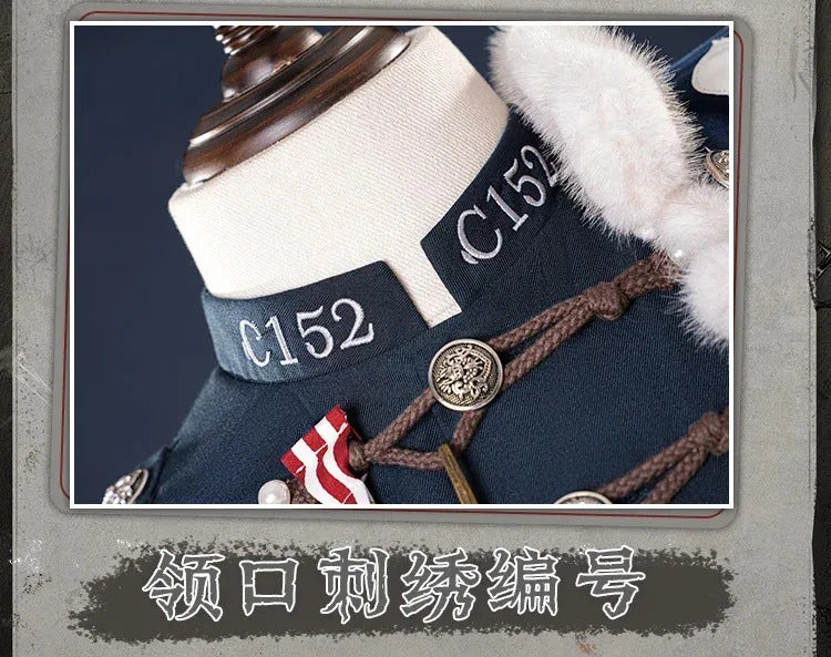 Identity V Lestrade Jose Baden Cosplay Costume First Officer Uniform Halloween Carnival Party Christmas Play Role Clothes