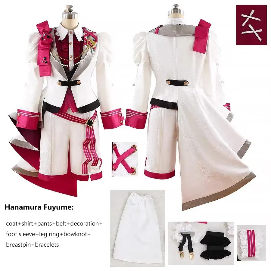 Shusheng-R Ensemble Stars Esupuri Hanamura Fuyume/Sagiri Esu/Natsu Kanna/Hojo Raika Cosplay Costume Uniform Halloween Carnival Party