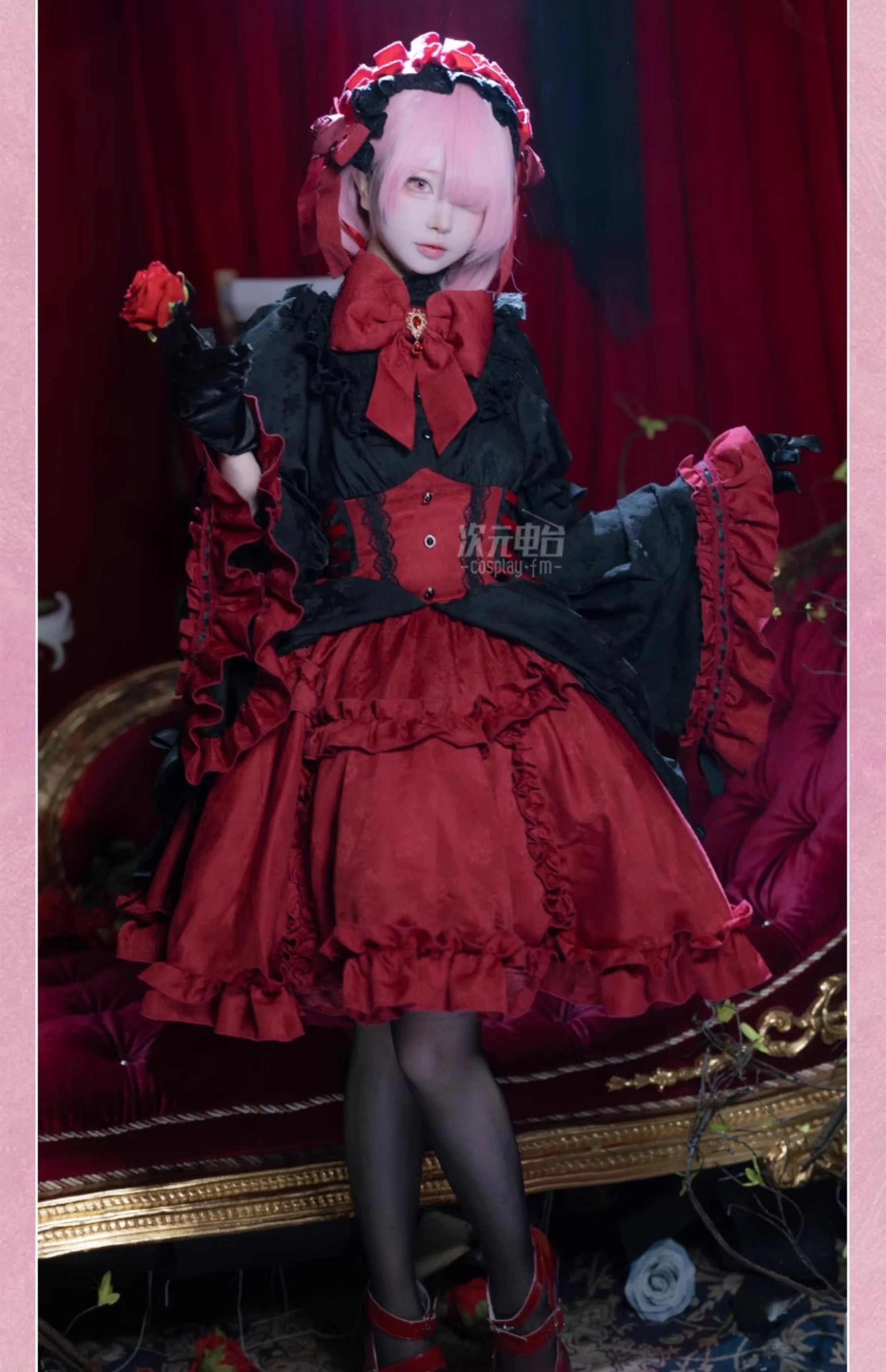 Anime Re:Zer Ram Cosplay Garage Kit Costume Halloween Party Sweet Lolita Dress Accessories Props Wig Set Woman Man MaidUniform