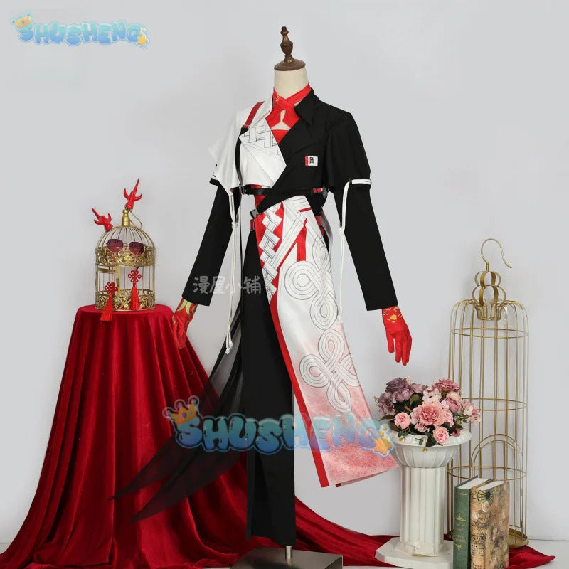 Arknights Nian Cosplay Costume Thunderbolt Director Uniform Halloween Carnival Party Christmas Play Role Clothes Clothing