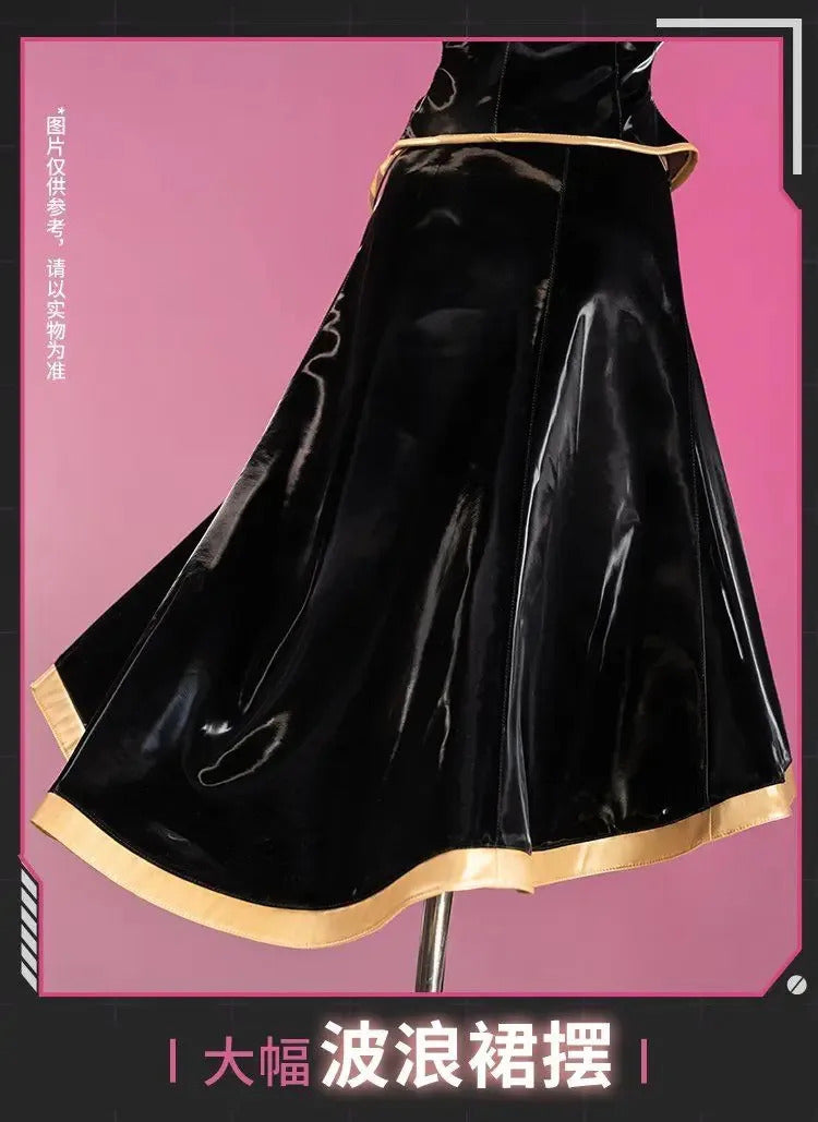 Miku cosplay costume Halloween carnival new top dress socks props wig set men women Chinese style Miku uniform