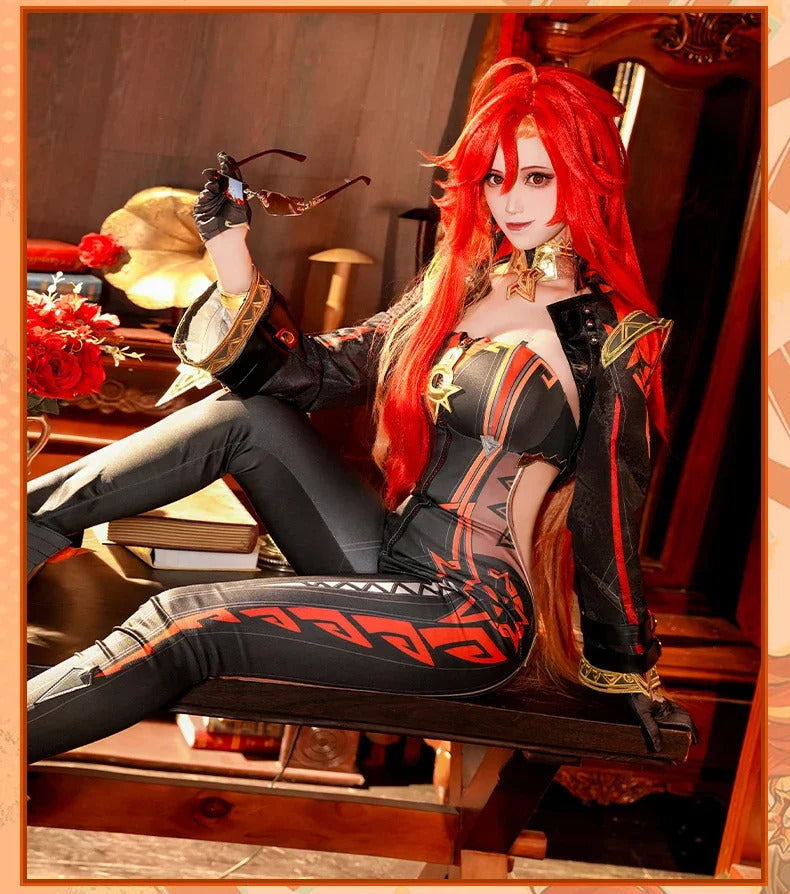 Mavuika Cosplay Costume Game Genshin Impact Uniform Halloween Carnival Party Christmas Play Role Clothes Clothing for Women