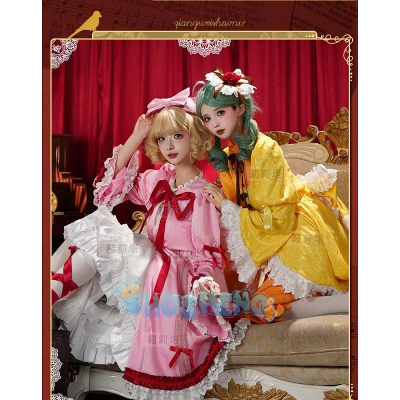 Anime Rozen Maiden Hinaichigo Souseiseki Cosplay Costume Halloween Carnival Sweet and Cute Lolita Dress and Accessories Girl Set