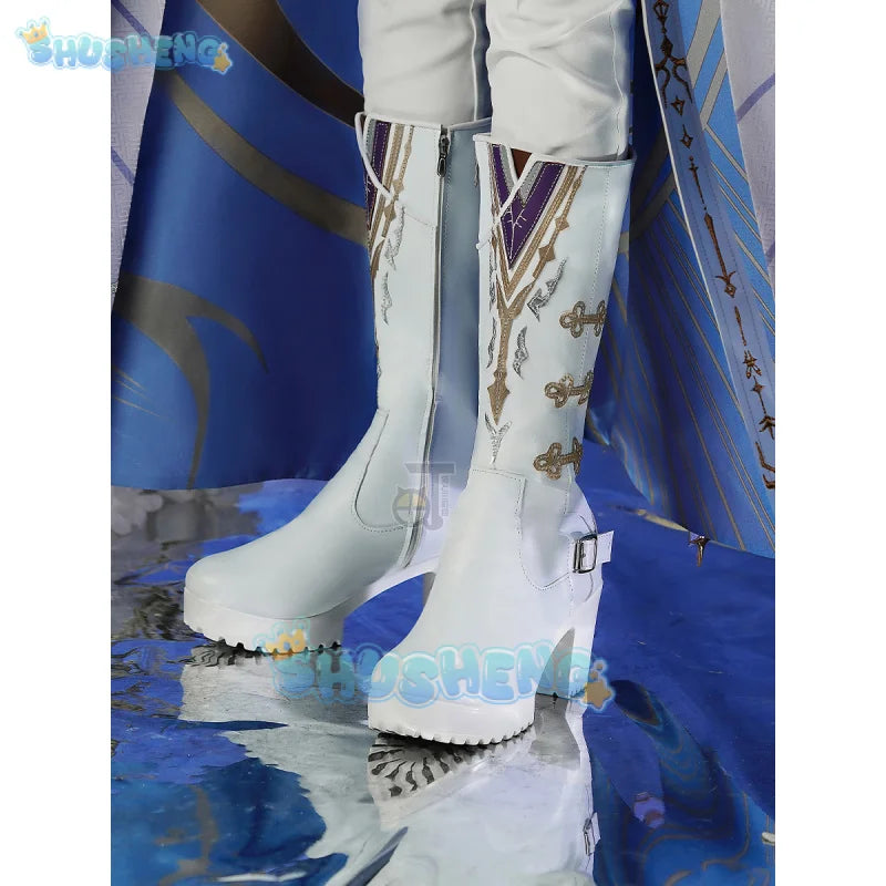 Love and Deepspace Xavier Cosplay Shoes Shimmering Moonlight Halloween Party Women Men Props Shusheng