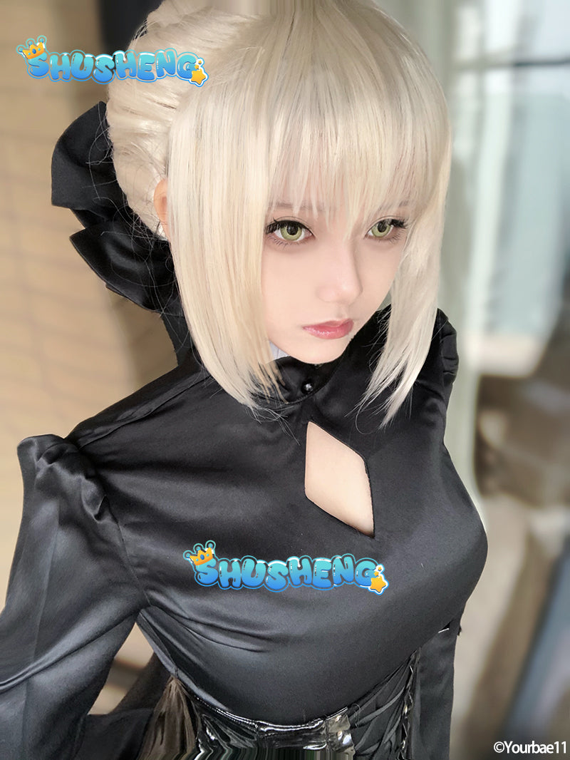 Fate/hollow Ataraxia Artoria Pendragon Black Saber Alter King Arthur Stage 3 Ver. Cosplay