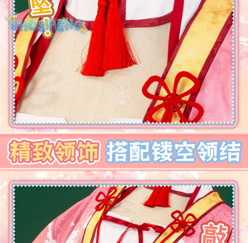 Anime Senren * Banka Tomotake Yoshino Cosplay Costume Party Christmas Witch Sweet Kimono Accessories Prop Woman Man Set S-XXL