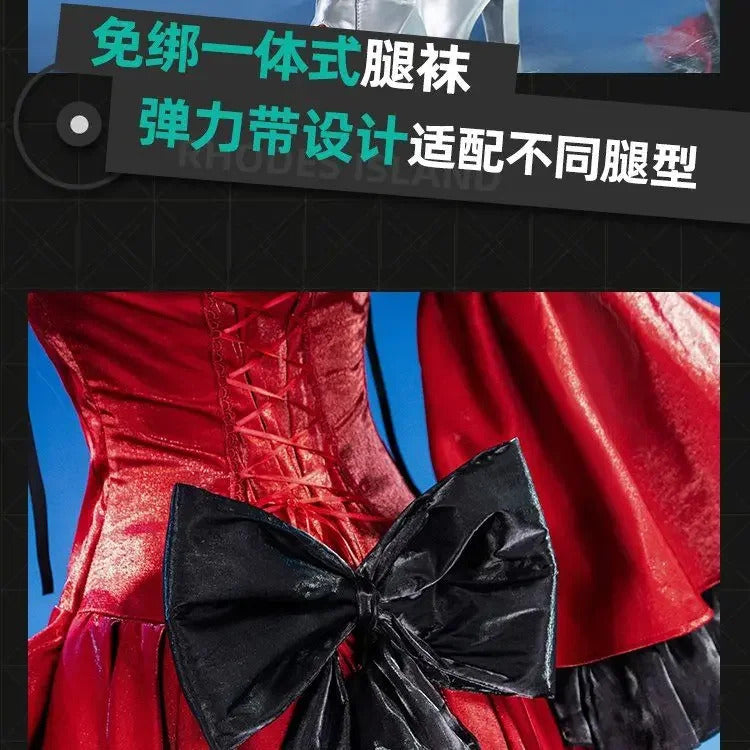 Arknights Skadi the Corrupting Heart Cosplay Costume Abyssal Hunters Uniform Halloween Carnival Party Clothing