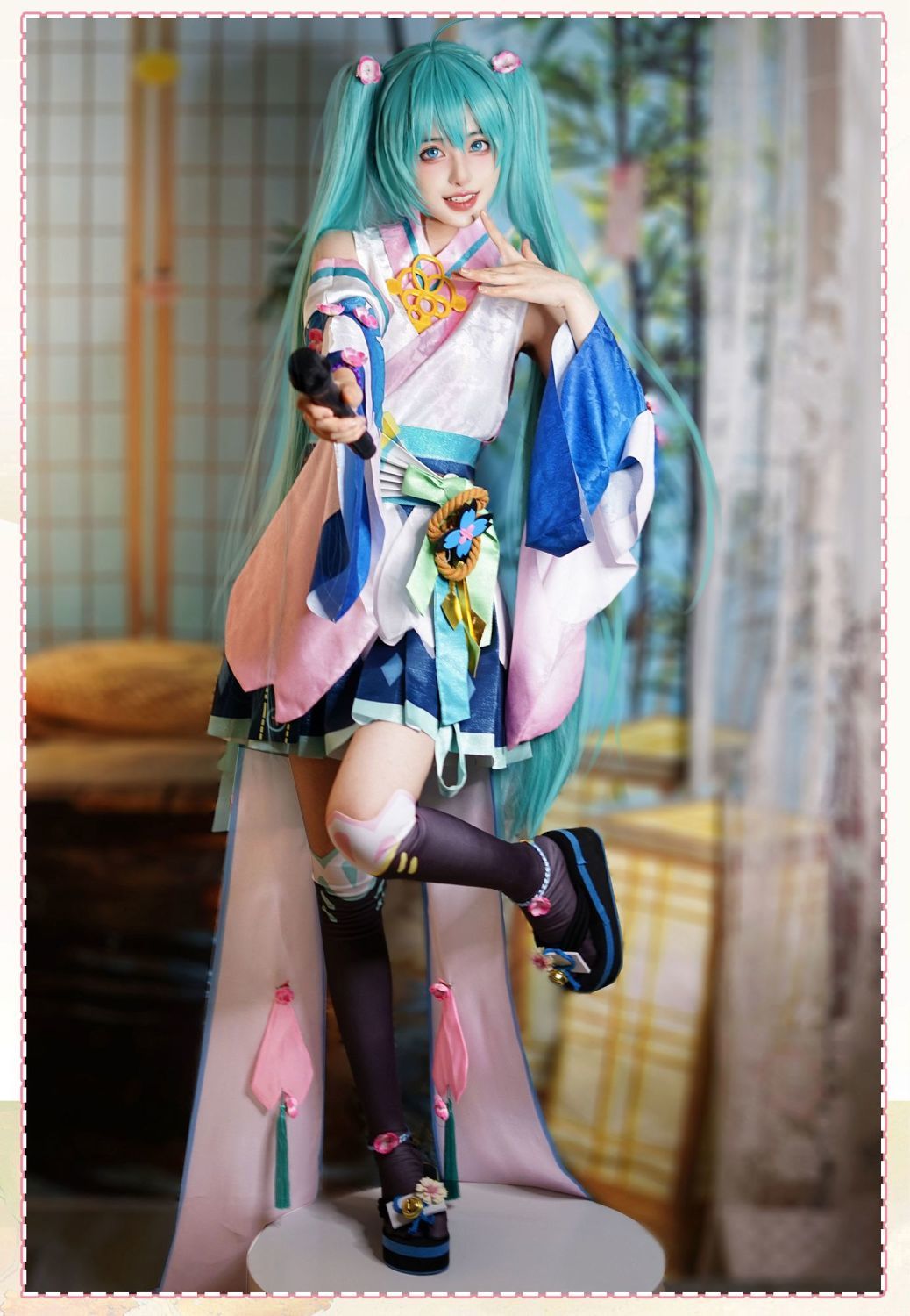 Onmyoji Hatsune Miku Cosplay Costume Wig Shoes Full Set Party Dresses Uniform Suit Halloween Carnival Role Play Suit