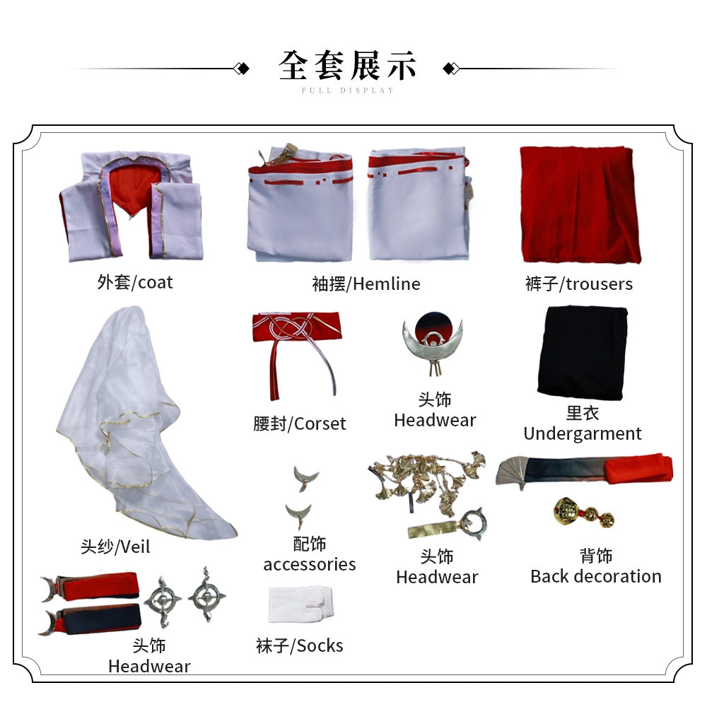 Nohara Rin Cosplay Costume Drifting Wanderer Full Set Uniform Role Play Halloween Carnival Party Outfit for Women