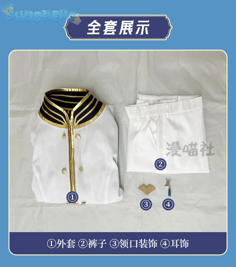 Regulus Corneas Cosplay Anime Re:zero Costume Fashionable and Handsome Set and Accessories Halloween Carnival Woman Men Uniform