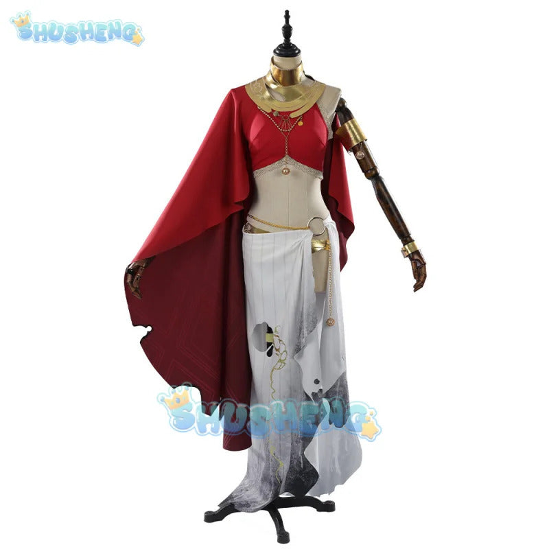 Game Path to Nowhere Hestia Cosplay Costume Cloak, armband, gloves, accessories and props Halloween party sexy Woman dress set