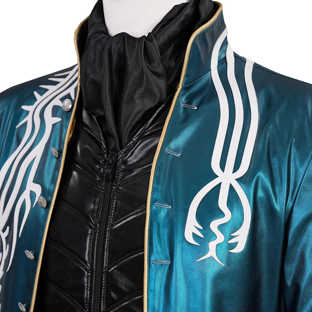 Game Devil May Cry Vergil Cosplay Costume Uniform Halloween Carnival Party Christmas Play Role Clothes Clothing for Men