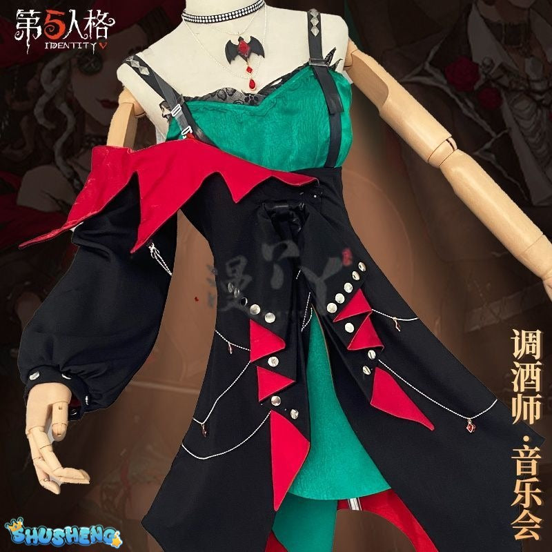 Barmaid Demi Bourbon Cosplay Costume Halloween Christmas Role Playing Party Comic con Game Anime Costume