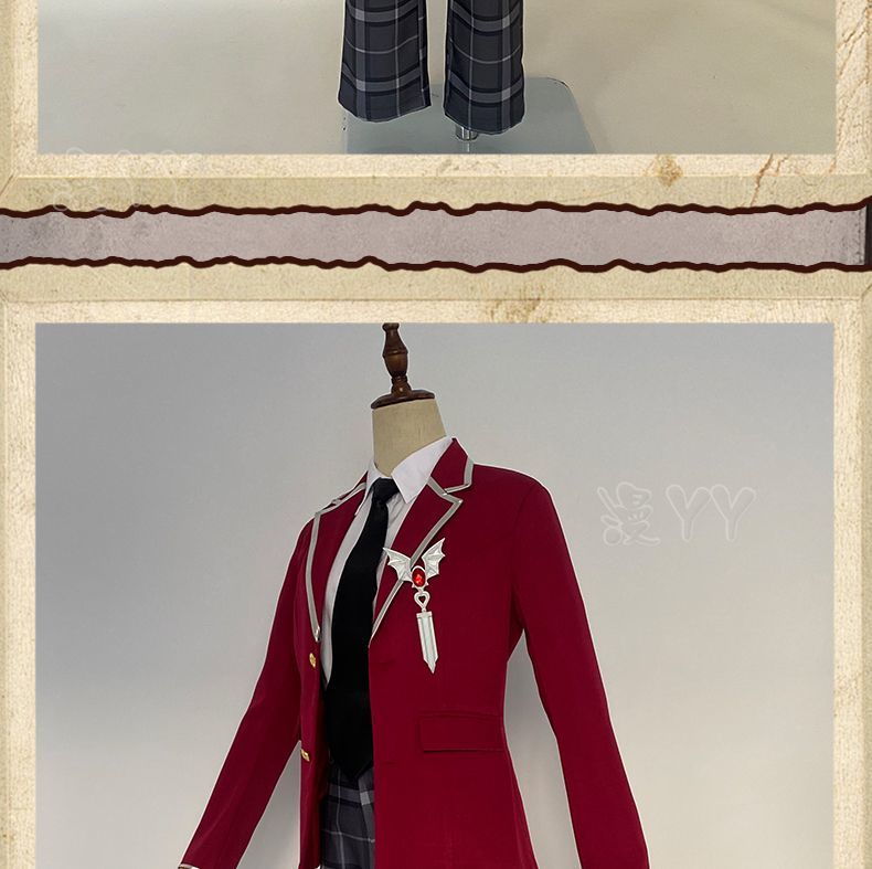 Kuzuha Cosplay Costume Vtuber Cosplay Fancy Party Suit High School Uniform Halloween Carnival Outfits Anime Clothing Custom Made