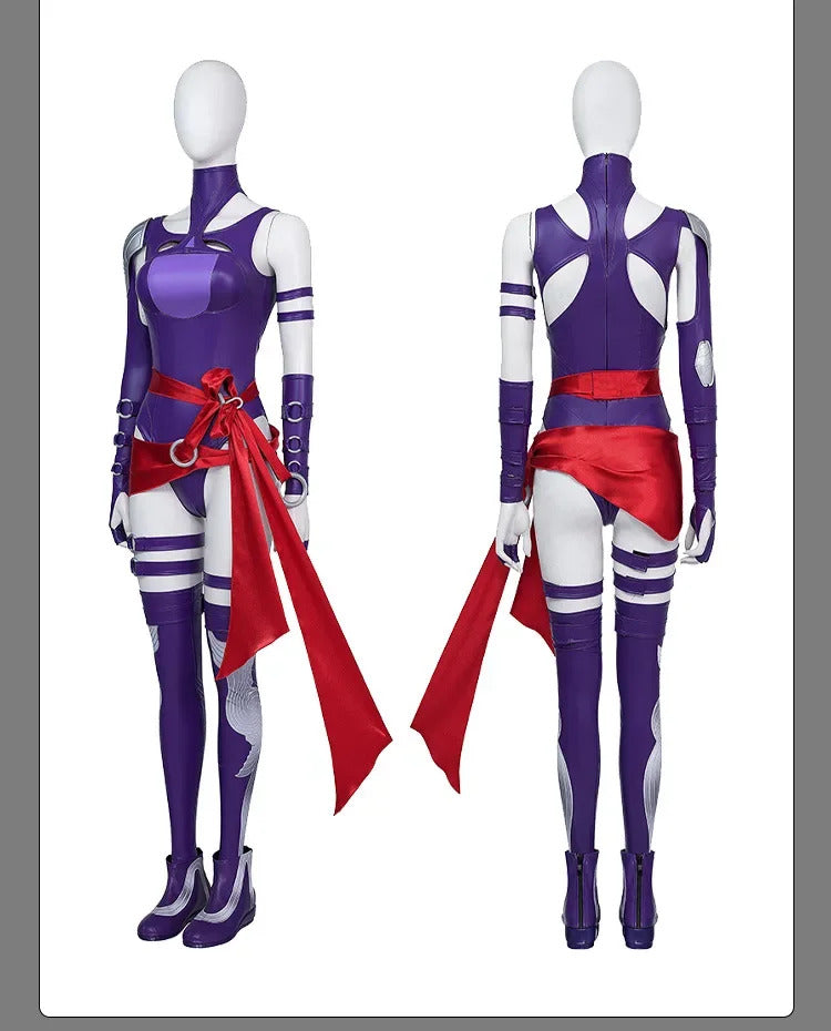 Revanche Psylocke Cosplay Costume Betsy Braddock Uniform Halloween Carnival Party Christmas Play Role Clothes Clothing for Women