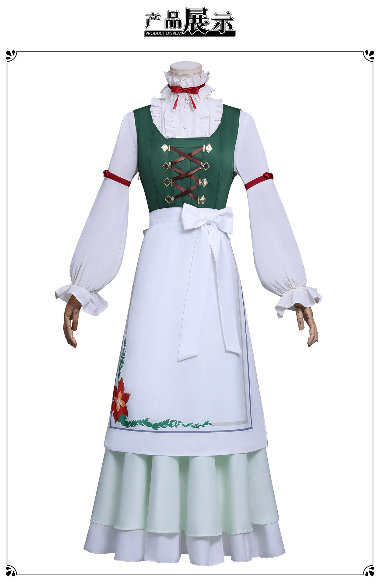 New Frieren Beyond Journey's End Stark Collaboration Cosplay Costume Wigs Dress Apron Full Set Halloween Anime Daily Outfit