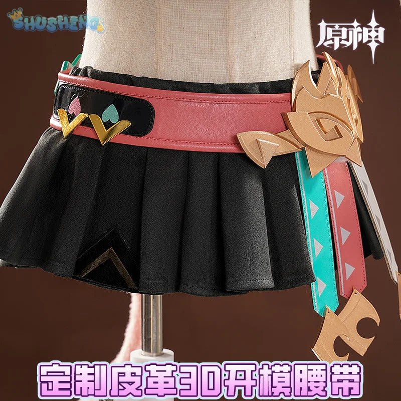 Genshin Impact Varesa Cosplay Costume Belt dress mask tail props accessories uniform Halloween party sweet Woman New Varesa set