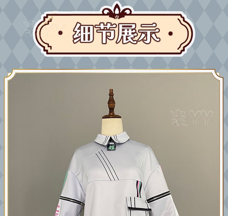 Vtuber VirtuaReal Aza Game Suit Youthful Handsome Fashion Leisure Uniform Cosplay Costume Halloween Party Outfit