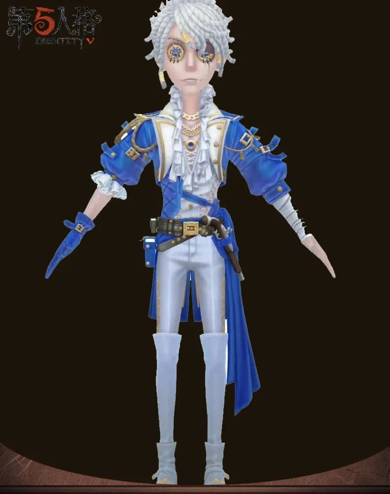 Shusheng Identity V Luca Balsa Prisoner Cosplay Costume Silhouette Uniform Halloween Carnival Party Christmas Play Role Clothes