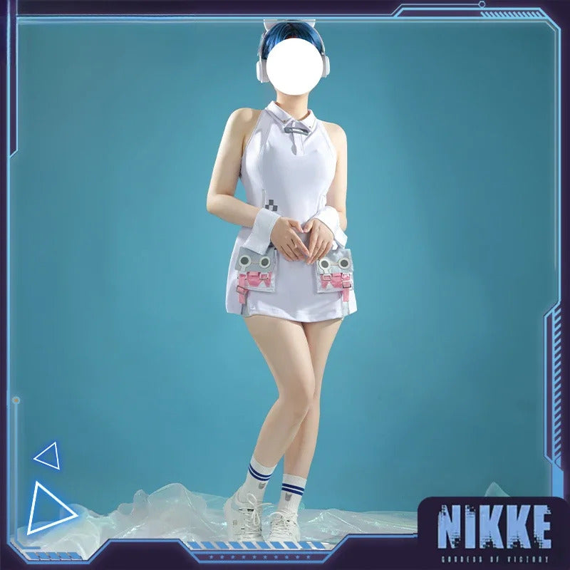 Shusheng-R NIKKE:The Goddess of Victory Shufutty Cosplay Costume Halloween Sweet sailor suit jacket dress socks tie accessories JK uniform