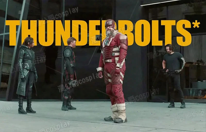 Movie Thunderbolts Red Guardian Cosplay Costume Uniform Halloween Carnival Party Christmas Play Role Clothes Clothing for Men