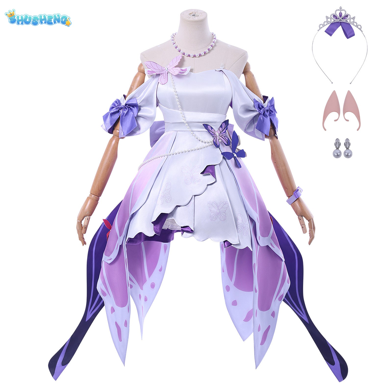 Castorice Cosplay Costume Honkai Star Rail Carnival Uniform Wig Halloween Costumes Anime Men Game