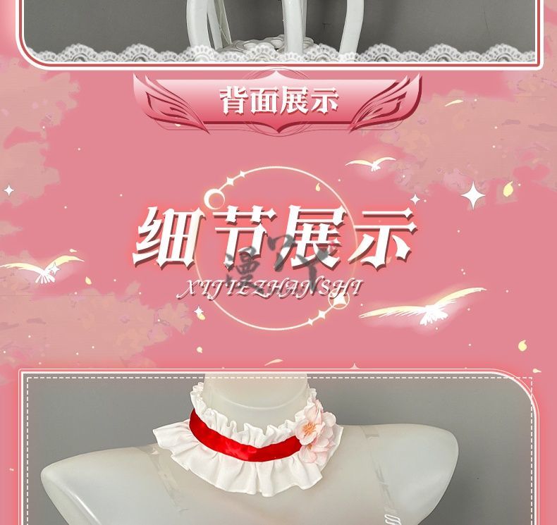 Anime Yosuga No Sora Kasugano Sora Cosplay Costume Girl Sweet Lolita Dress Pajamas Summer Nightgown Ruffle Nightwear Clothes