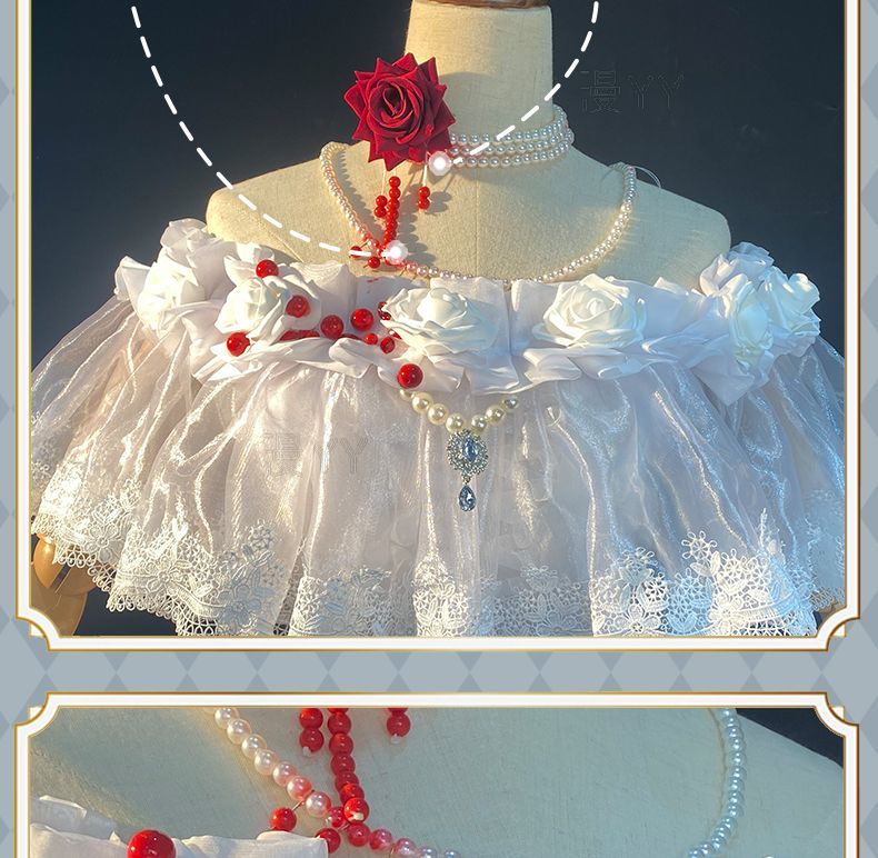 Game Identity V Bloody Queen False Hope Marie Cosplay Costume Mary Halloween Party Props