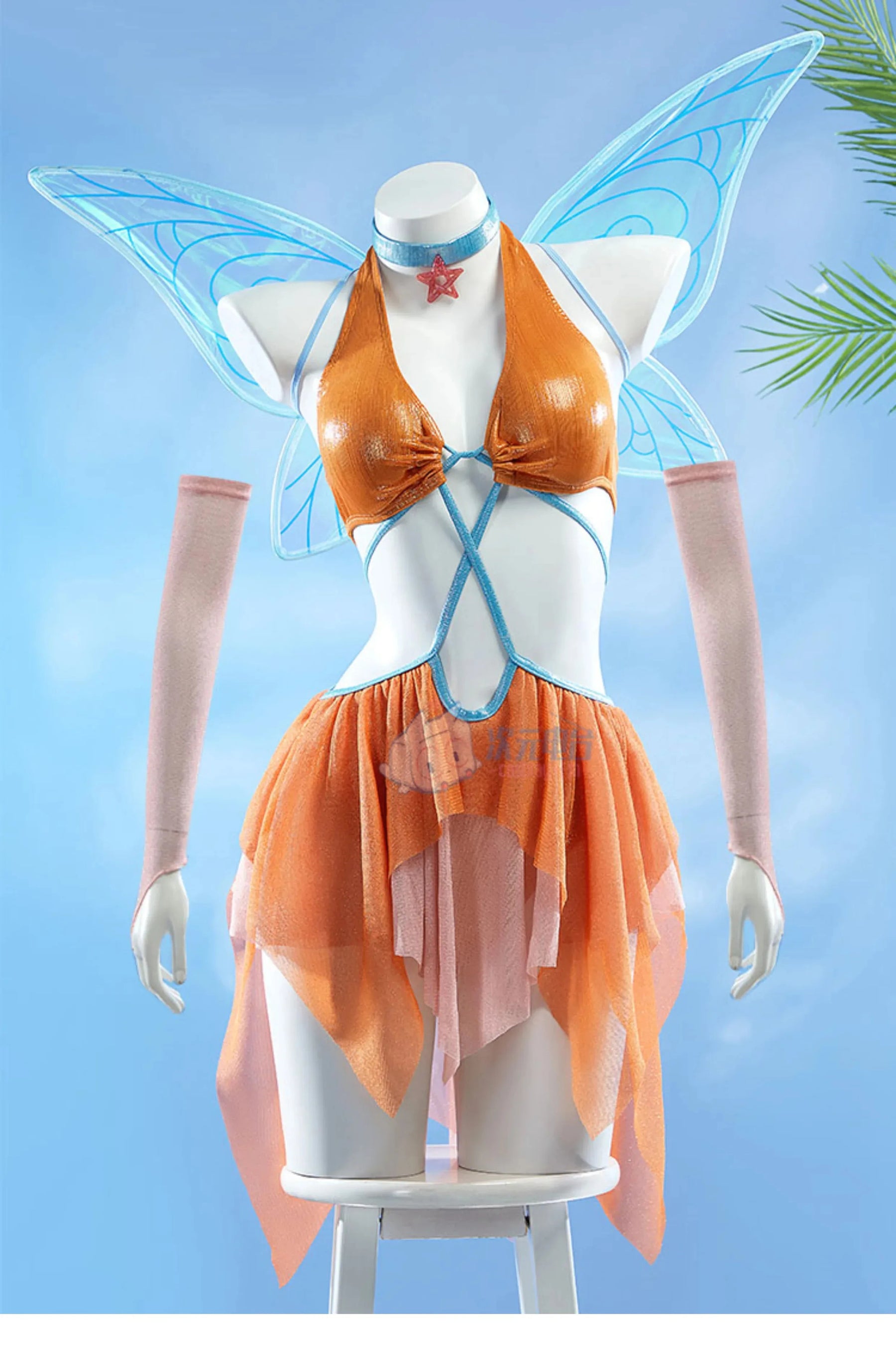 Movie Stella Cosplay Costume Halloween party sexy dress accessories prop set women beach sexy swimsuit Stella uniform