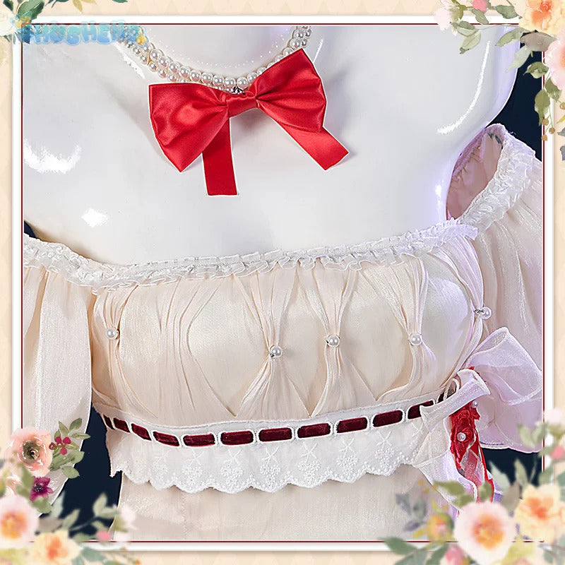 Shusheng-R Asuka Langley Soryu Anime EVA Cosplay Costume The Language of Flowers Sweet dress accessory prop set Halloween carnival uniform