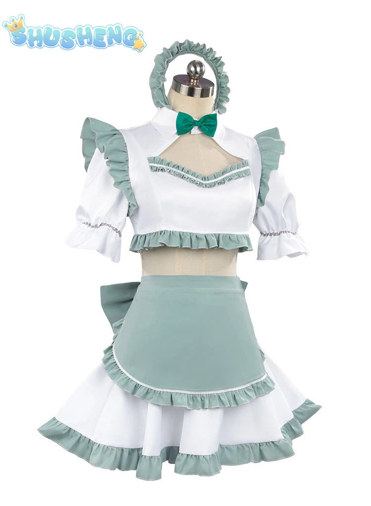 Anime Roshidere Alya Alisa Mikhailovna Kujou Cosplay Maid Costume Wig Yuki Suou Dress Maid Skirt Ayano Kimishima Halloween Women