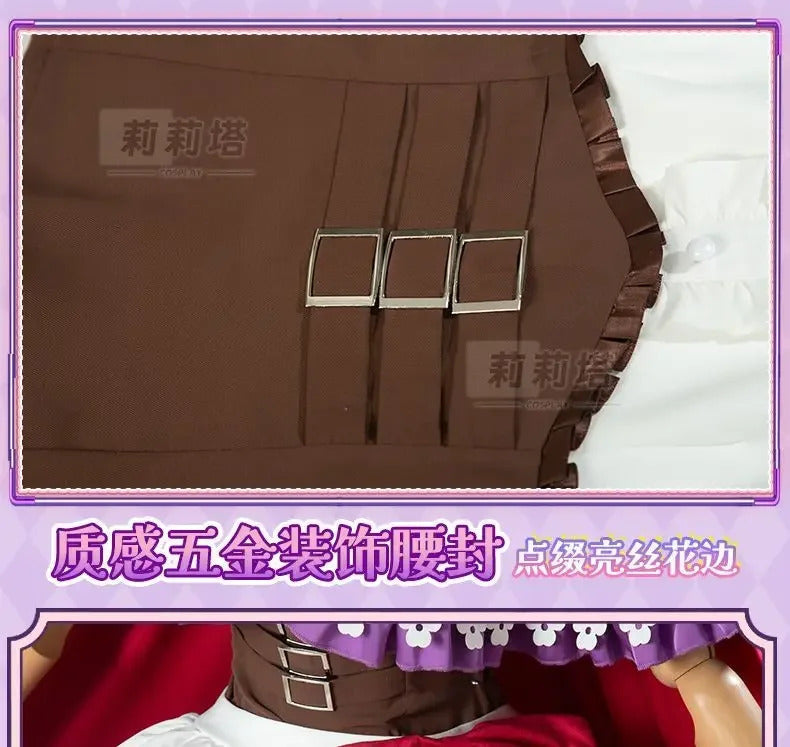 Manaka Laala cosplay 10th Anniversary Christmas red lolita dress Anime Pripara costume party gift girl accessories sweet new set