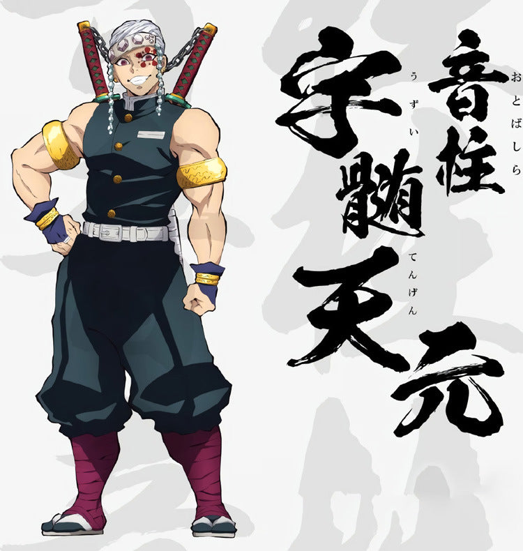 Halloween Demon Slayer c Japanese Anime os Demon Slayer Team Uniform Sound Pillar Yuuzou Tengen cosplay Clothing