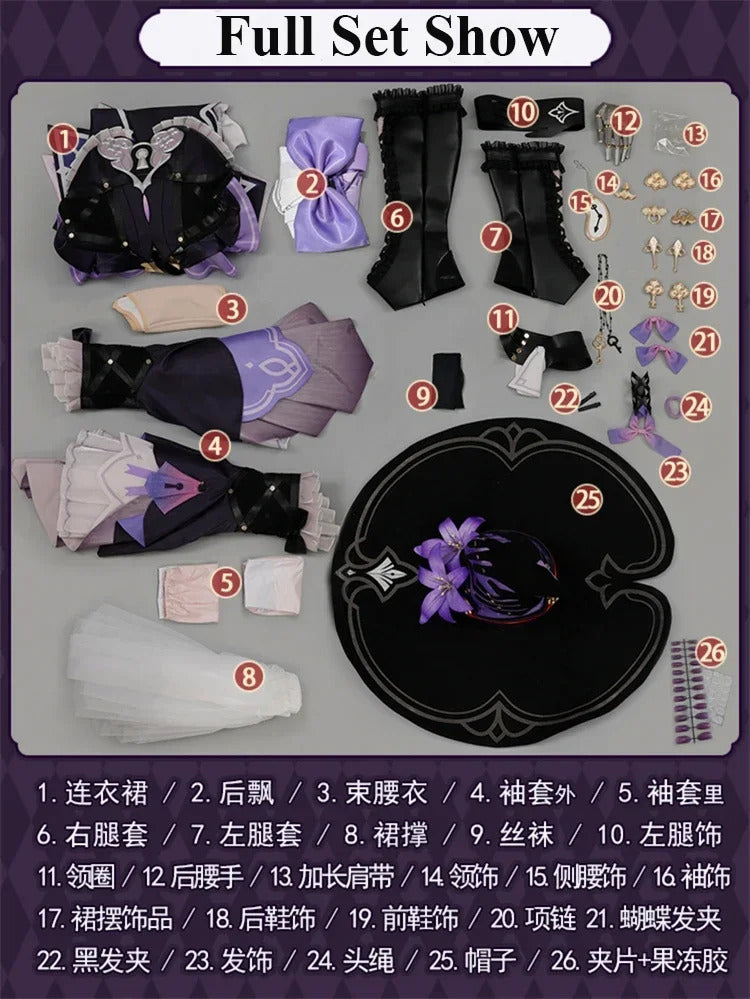 Shusheng The Herta Cosplay Game Honkai: Star Rail Costume Fashion Sweet Uniform Dress Women Halloween Party Role Play Clothing