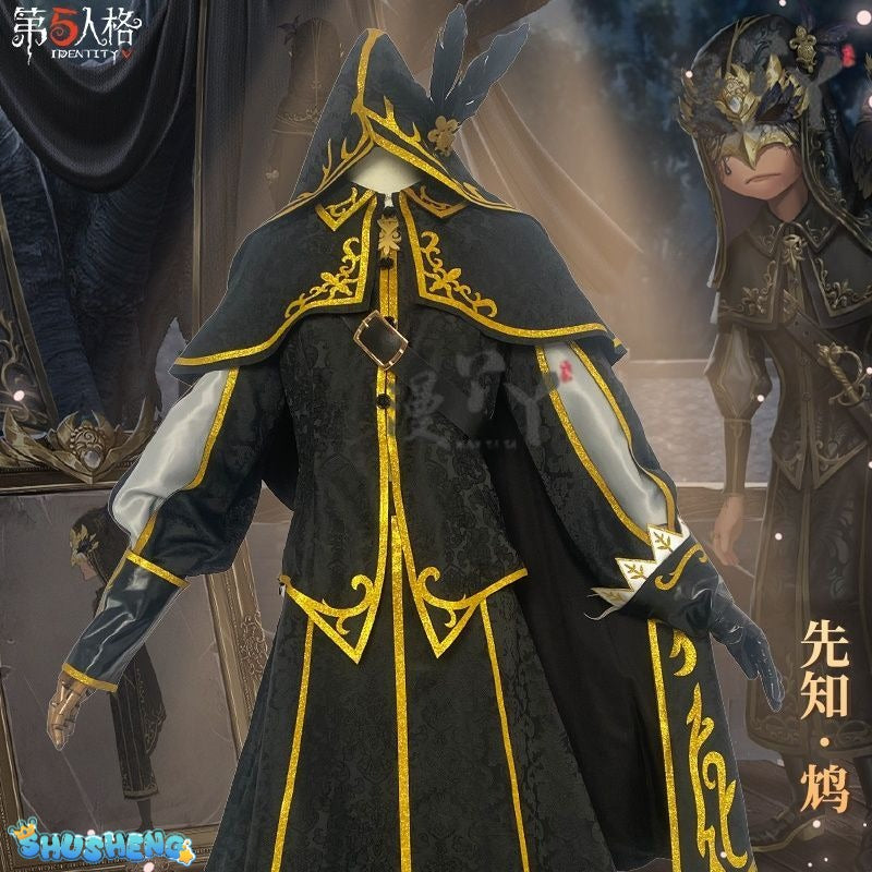 Seer Eli Clark Cosplay Costume Identity V Game Suit Mysterious Uniform With Mask Halloween Party Role Play Outfit