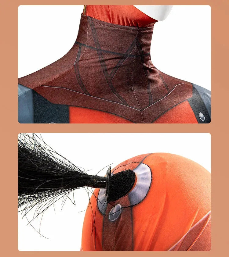 Link Yiga Clan Zelda: Tears of the Kingdom Cosplay Costume Halloween Tight jumpsuit Uniform Men's Fantasy Mask Headset Prop Set