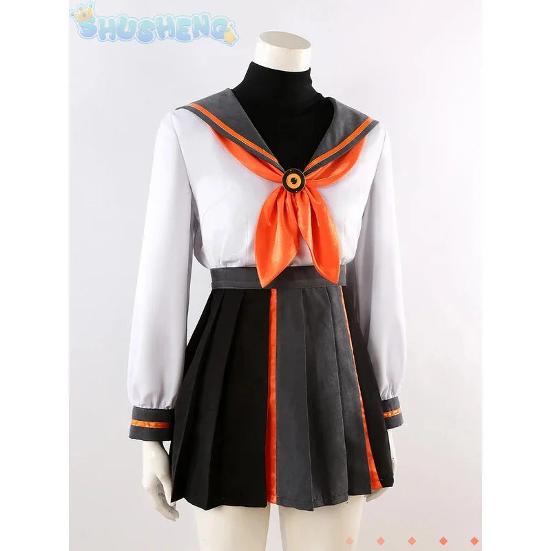 FGO Kishinami Hakuno Fate grand Order Cosplay Costume Hat tie short skirt sweet JK uniform campus sailor Halloween party suit