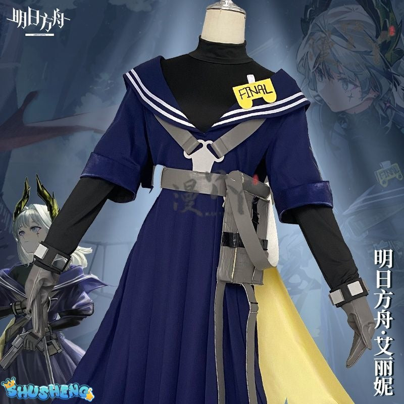 Game Arknights Irene Cosplay Costume Navy Jk Uniform Halloween Carnival Party Play Role Clothes Clothing COSFun