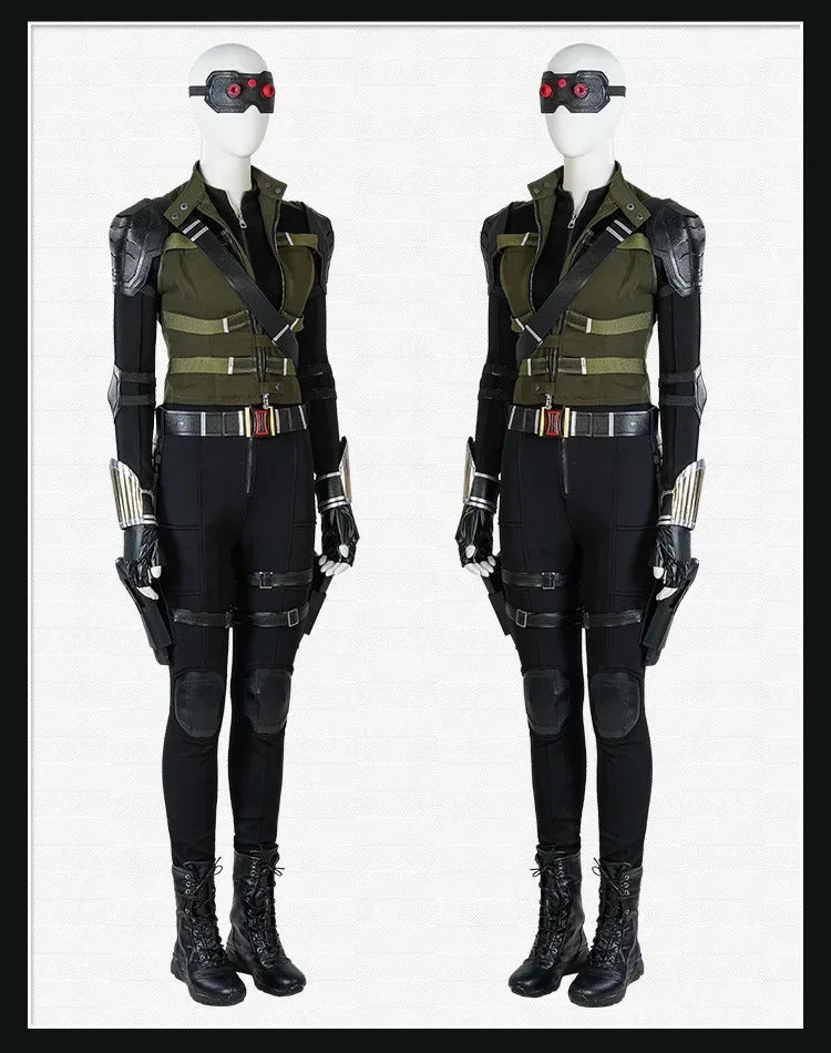 Thunderbolts Yelena Belova Black Widow Cosplay White Widow Costume Halloween Carnival Party Christmas Play Role Clothes Clothing