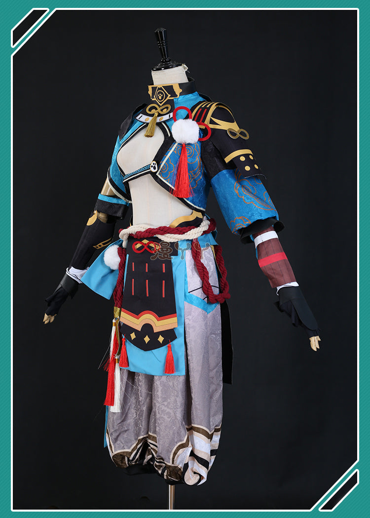 Game Genshin Impact Gorou Cosplay Costume Men Combat Uniform Fox Boy Costume Halloween Women Cosplay Costume Full Set