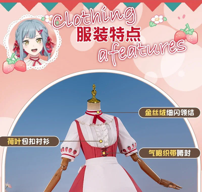 BanG Dream Sakiko Togawa Cosplay Costume Uniform Halloween Carnival Party Christmas Play Role Clothes Clothing for Women