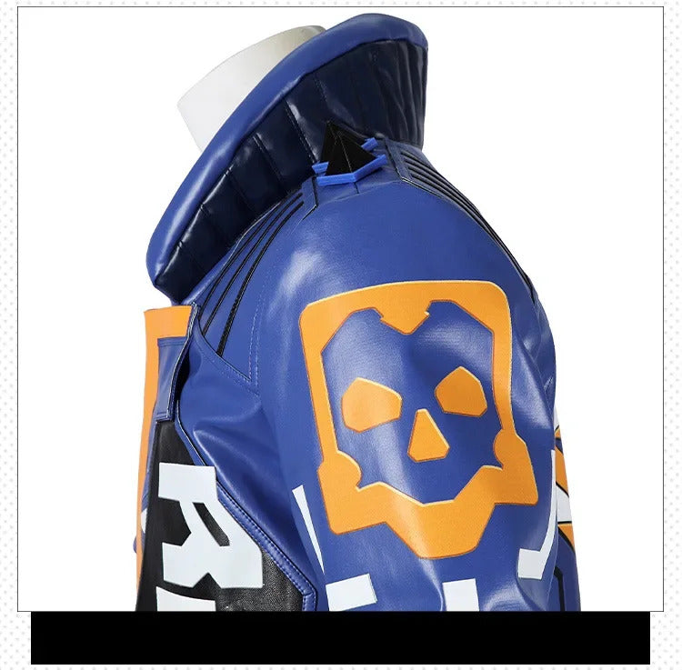Shusheng-R Game Valorant Yoru Cosplay Men Costume Roleplay Fantasia Outfits Jacket Gloves Man Fancy Dress Up Party Clothes For Role Playing