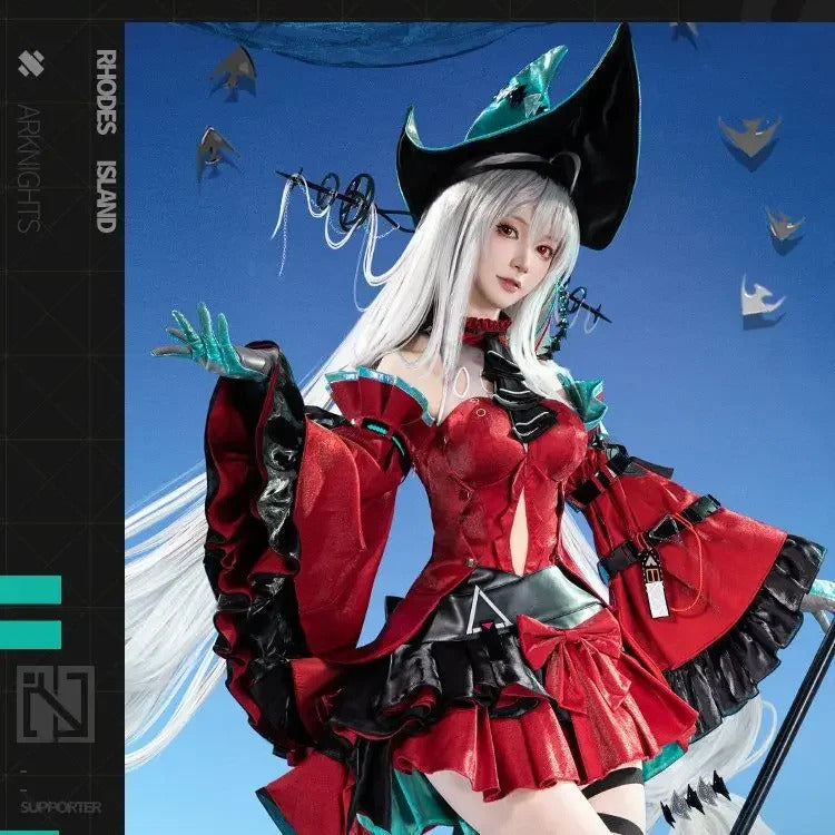 Arknights Skadi the Corrupting Heart Cosplay Costume Abyssal Hunters Uniform Halloween Carnival Party Clothing