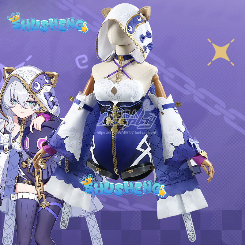 Theresa Apocalypse Cosplay Game Honkai Impact 3 Costume Accessories Wig Props Set Christmas Convention Party Carnival Uniforms
