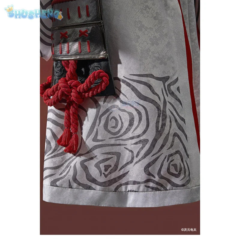 The Night Rose Hundred levels Cosplay Costume Halloween Sexy Kimono Dress Leather Pants Coat Waist Cover Gloves Set