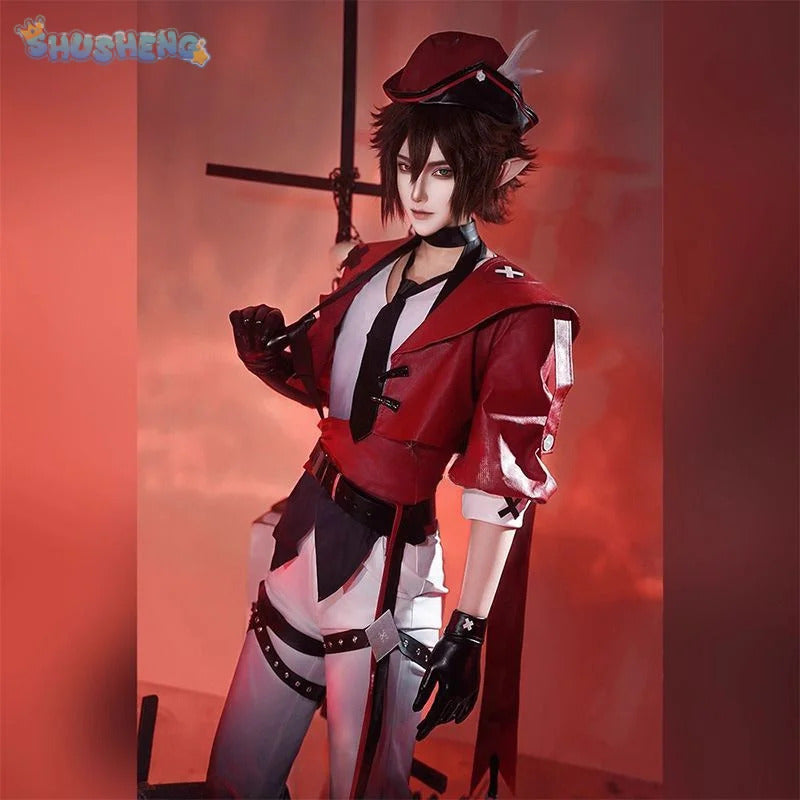 Anime AOTU Anmicius Cosplay Costume Leather jacket pants props tie accessories set Halloween men women fashion New uniform
