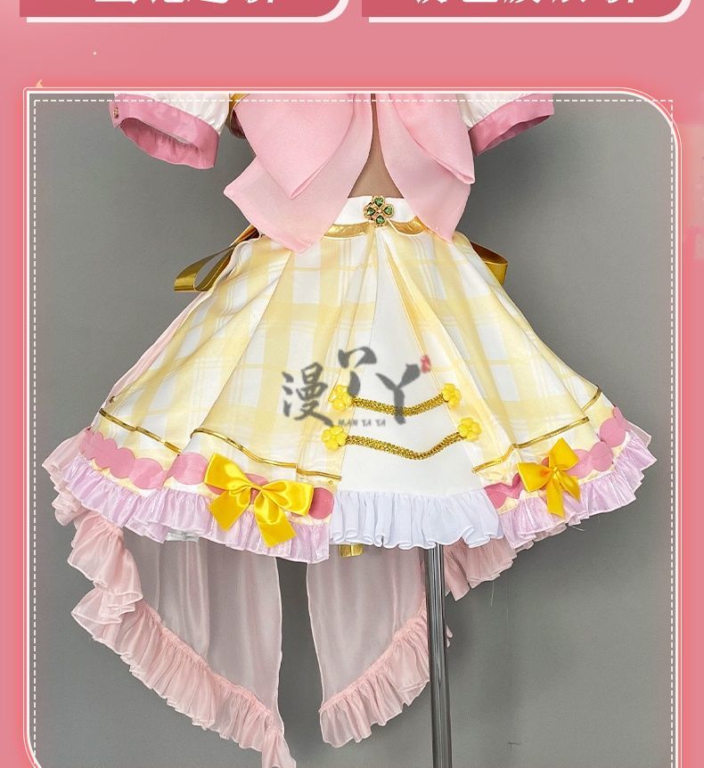 Virtual YouTuber Ace Taffy Cosplay Costume Dress Hat Bow Gloves Hairpin Shirt For Game Party Custom Made