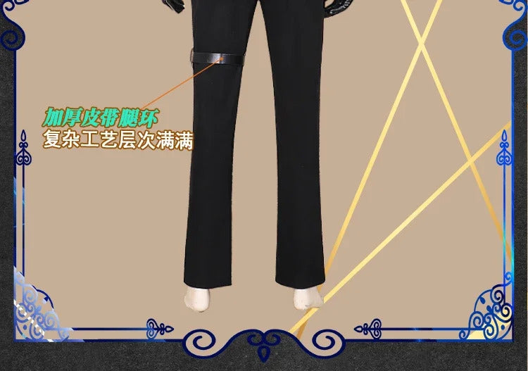 Shusheng-R Game Love and Deepspace Rafayel Xavier Zayne Sylus Cosplay Costume Halloween party handsome suit pants shirt tie Man uniform set