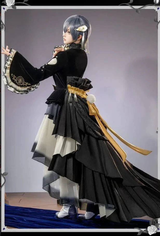 Anime Black Butler Ciel Phantomhive Gown Cosplay Costume Party Carnival Gorgeous Dress Accessories Prop Fashion Men Women Set