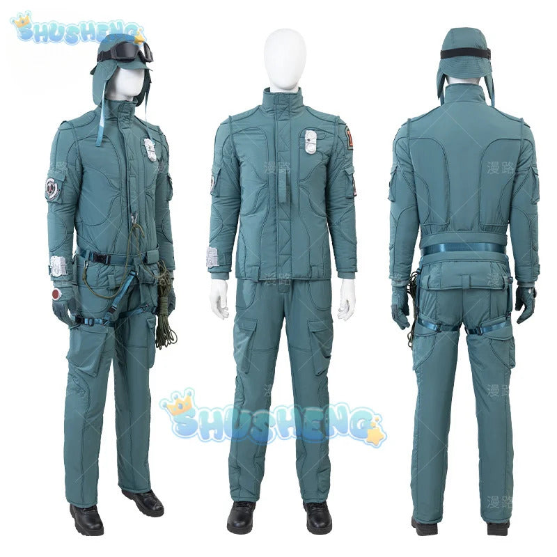 Mickey 17 Mickey Barnes Cosplay Costume Uniform Halloween Carnival Party Christmas Play Role Clothes Clothing for Men
